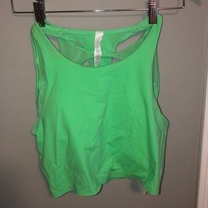 Lululemon green crop top